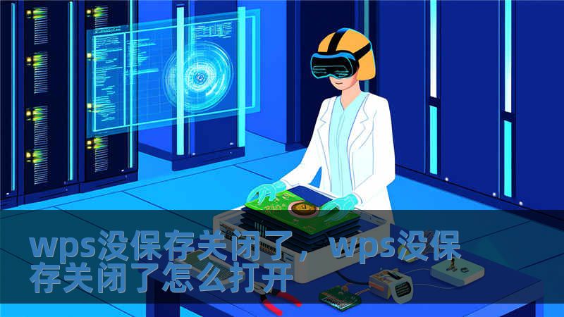 wps沒保存關(guān)閉了，wps沒保存關(guān)閉了怎么打開