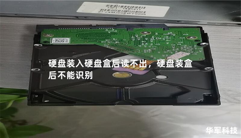 硬盤裝入硬盤盒后讀不出，硬盤裝盒后不能識別