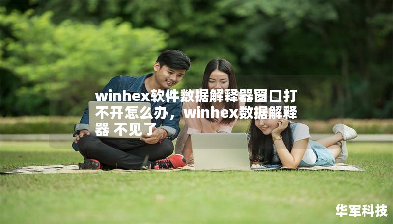 winhex軟件數(shù)據(jù)解釋器窗口打不開怎么辦，winhex數(shù)據(jù)解釋器 不見了