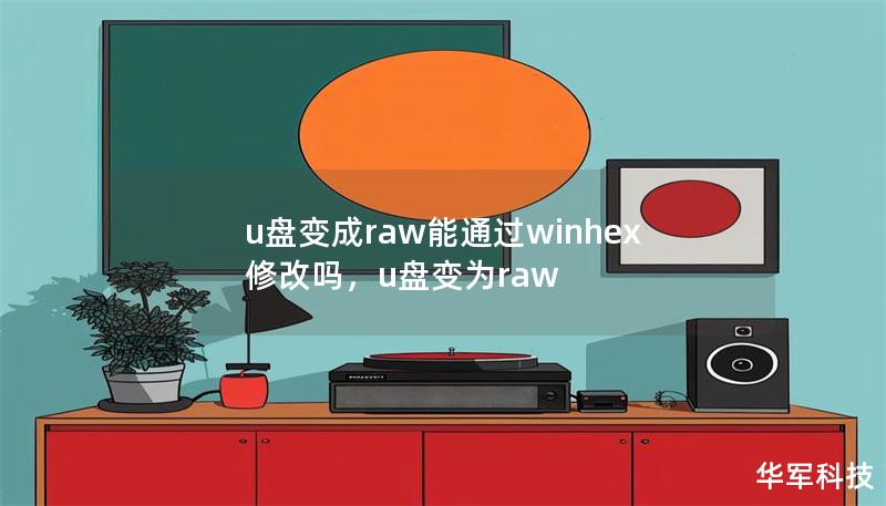 u盤變成raw能通過winhex修改嗎，u盤變?yōu)閞aw