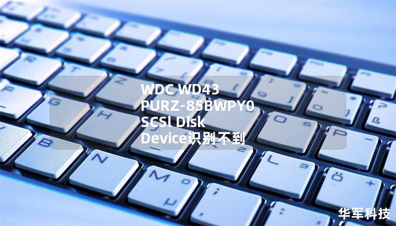 WDC WD43 PURZ-85BWPY0 SCSl Disk Device識別不到