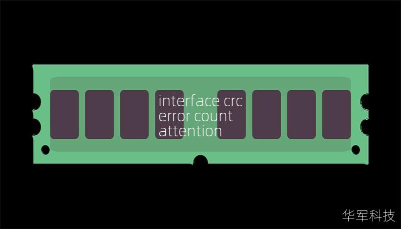 interface crc error count attention