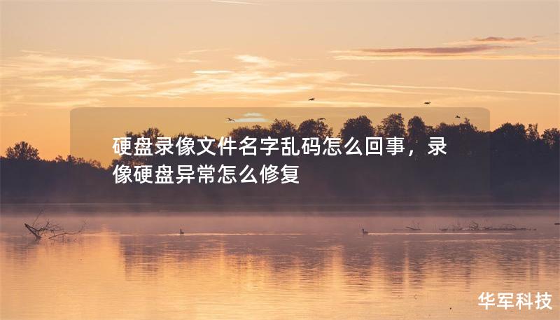 硬盤錄像文件名字亂碼怎么回事，錄像硬盤異常怎么修復(fù)
